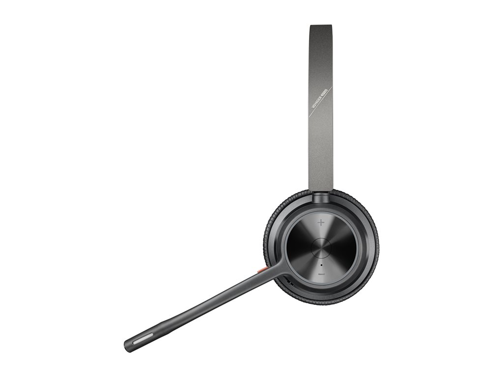 Poly Voyager 4320 - Voyager 4300 series - Headset - On-Ear - Bluetooth - kabellos, kabelgebunden - USB-C - Schwarz - Zertifiziert für Microsoft Teams, Zoom Certified - Replaces Poly SKU 218478-01